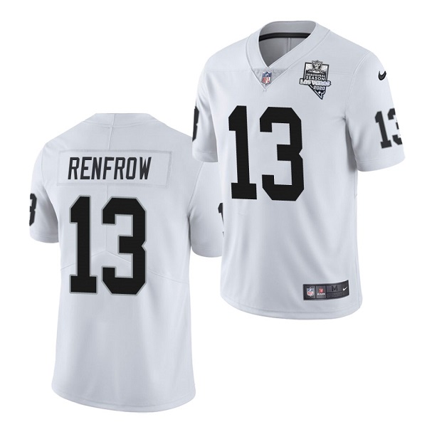 Men's Las Vegas Raiders #13 Hunter Renfrow White NFL 2020 Inaugural Season Vapor Limited Stitched Jersey